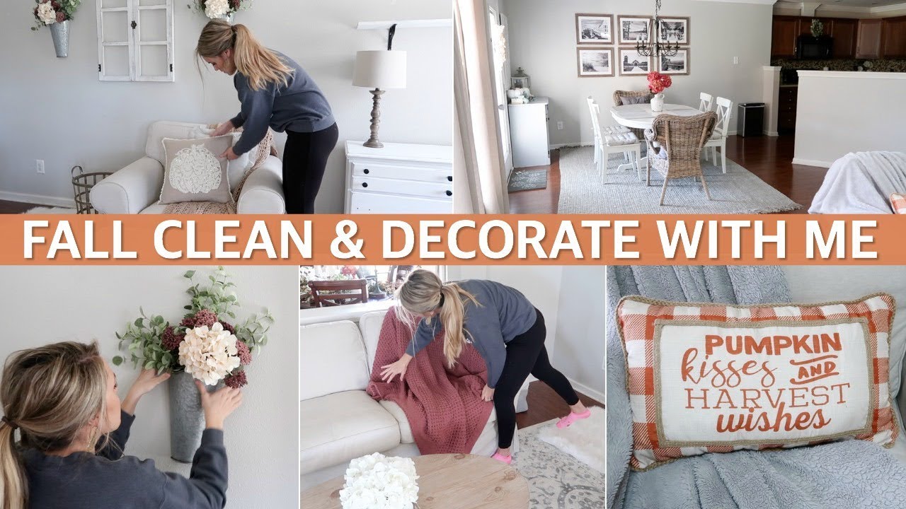 FALL CLEAN AND DECORATE WITH ME 2019 | FALL HOUSE TOUR - FALL DECORATING IDEAS