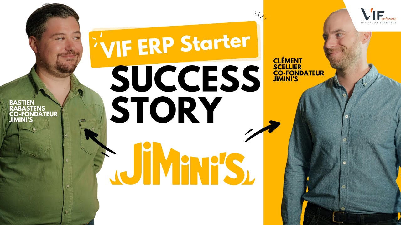 JIMINI'S a choisi VIF ERP Starter / REX Clients VIF