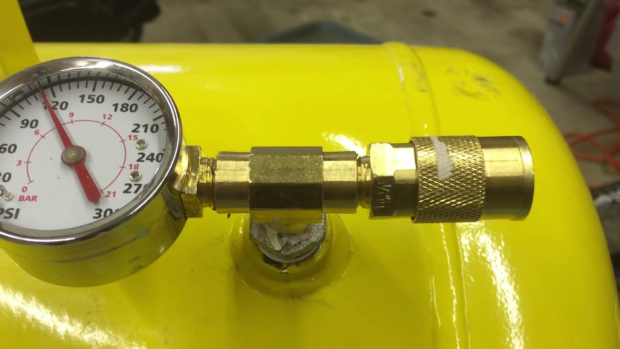 Harbor Freight Portable Air Tank Valve Solution and Improvement