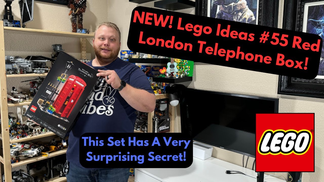 NEW! Lego Ideas #55 Red London Telephone Box Set Review! (This Set Has A Very Surprising Secret!)