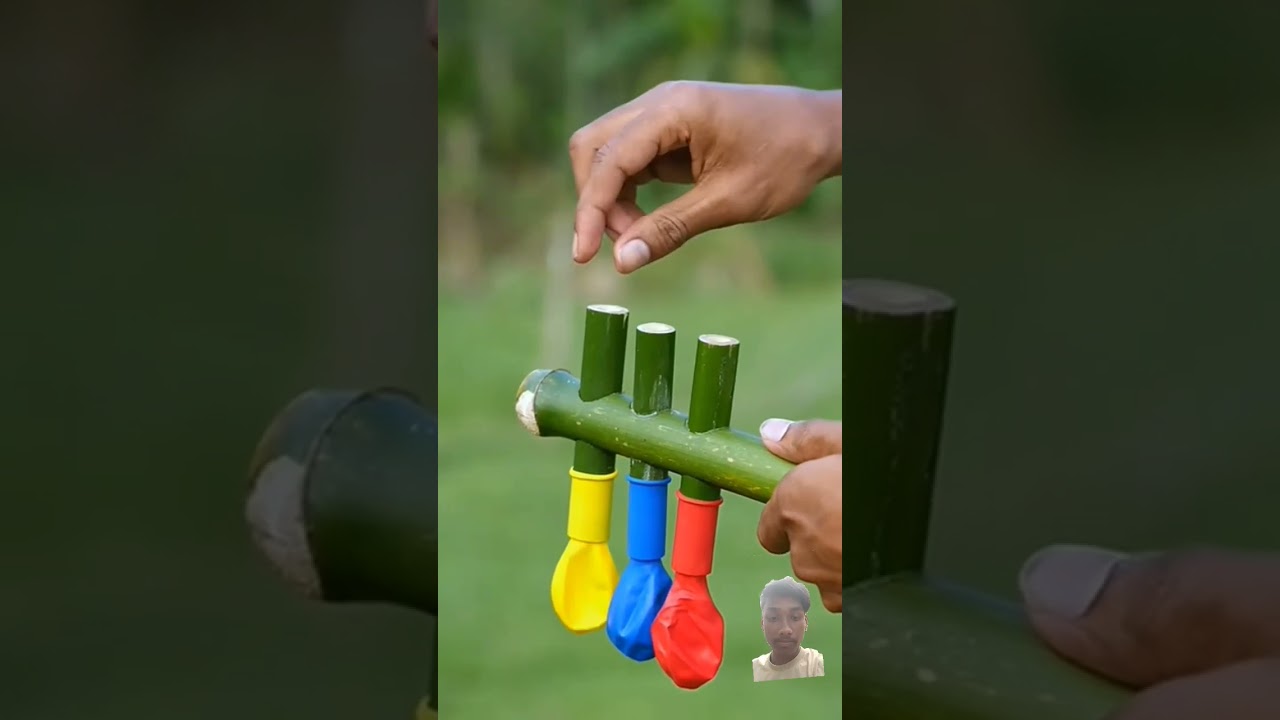 #satisfying #bamboo1 #bamboo #toys #nerf #balloon #bambooart #respect #sigma #animation