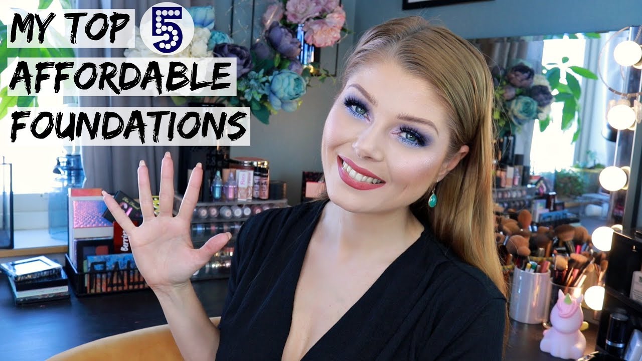 My Top 5  Affordable Foundations | Top 5 In Makeup #5