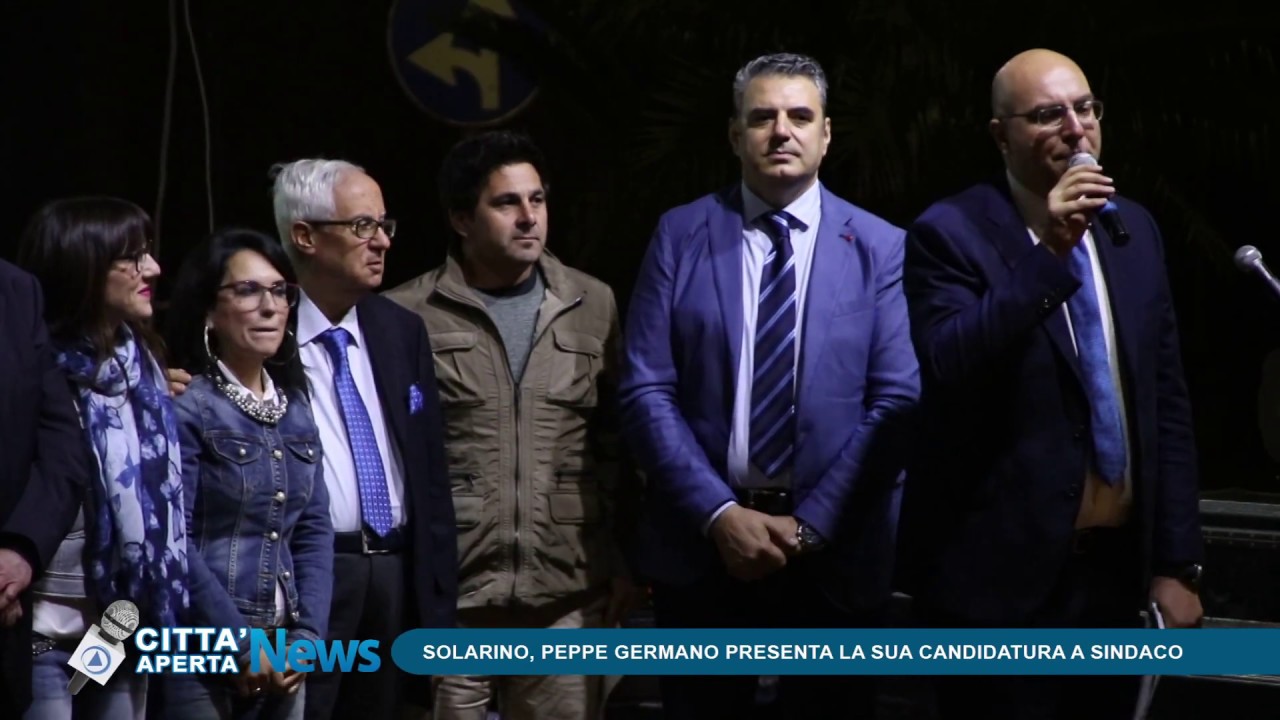 Solarino, Peppe Germano presenta la sua candidatura a sindaco