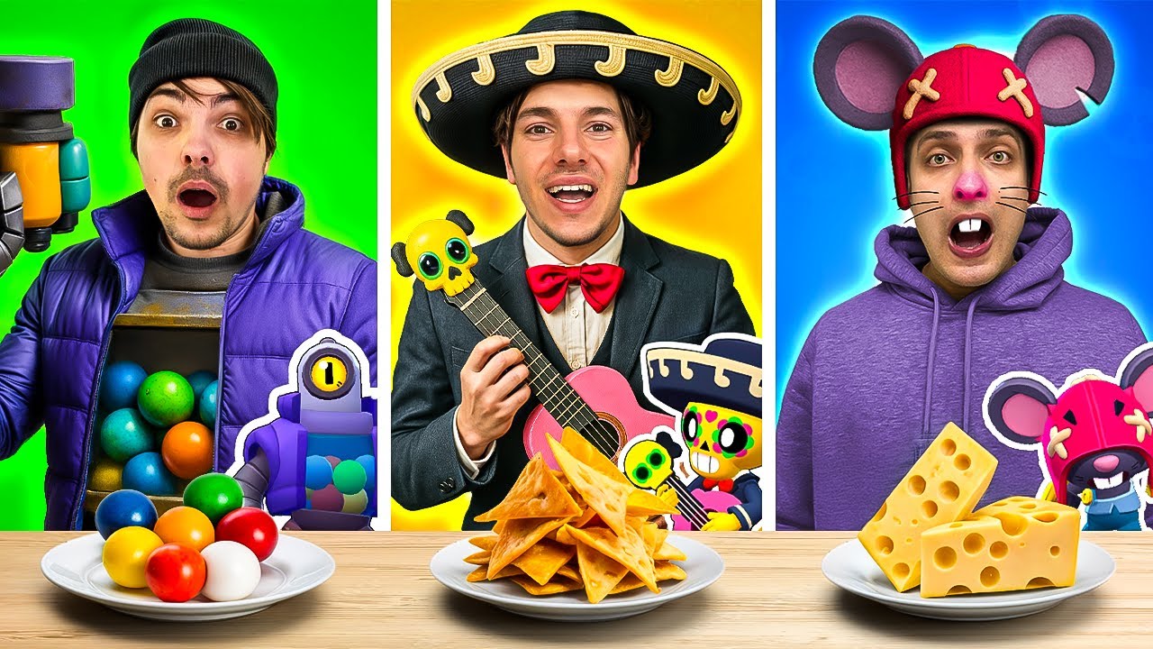 TESTUJEMY ULUBIONE JEDZENIE NOWYCH ZADYMIARZY W BRAWL STARS!