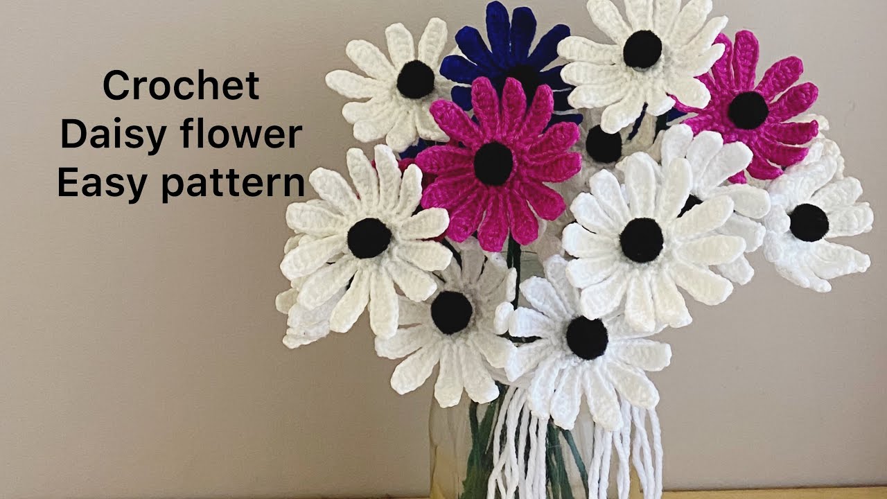 How to Crochet Daisy Flower/easy pattern