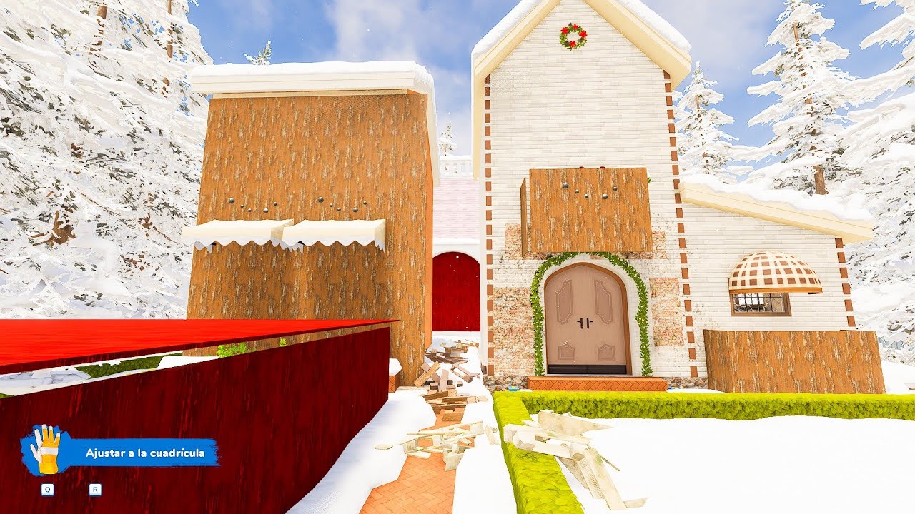 House Flipper 2 - Four Houses Christmas (custom job) 4K No commentary PL