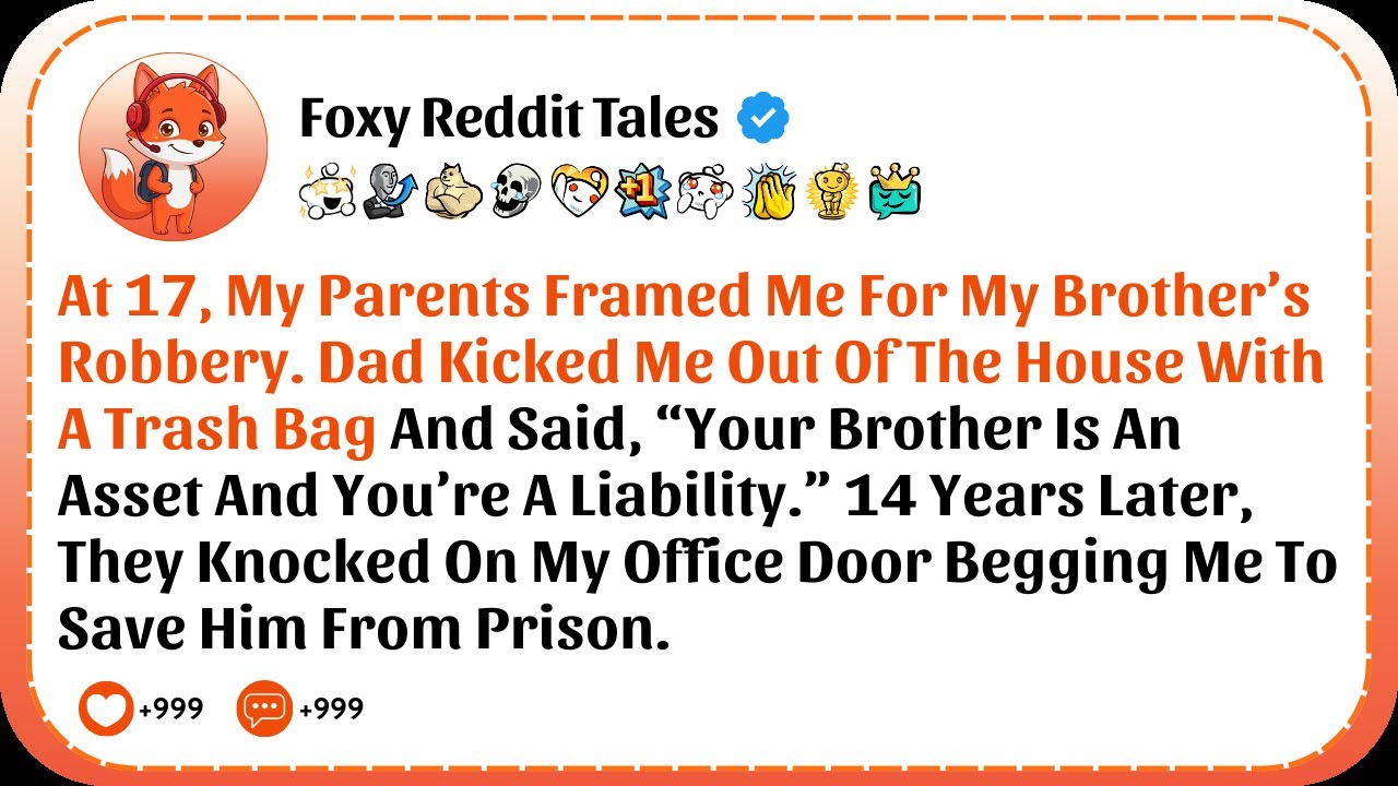 [FULL STORY] My Parents Framed Me For My Brother’s Robbery And Kicked Me Out. 14 Years Later...