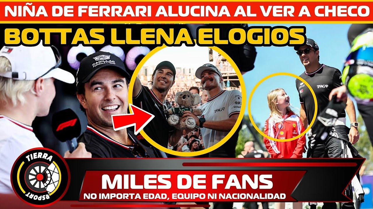 ¡NIÑA ALUCINA AL VERLO! MILES DE FANS IMPACTADOS CON CHECO PÉREZ NO IMPORTA EDAD MENOS NACIONALIDAD