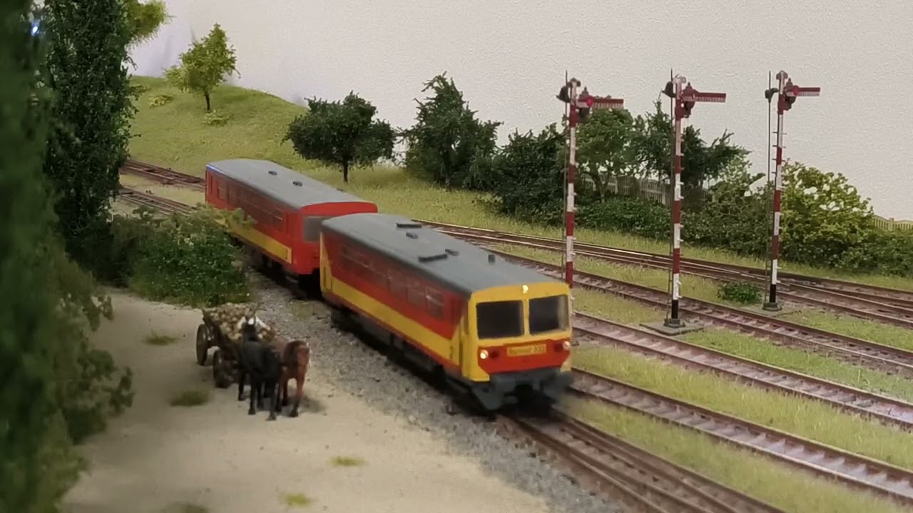 Kardos Kálmán vasút modell videó 