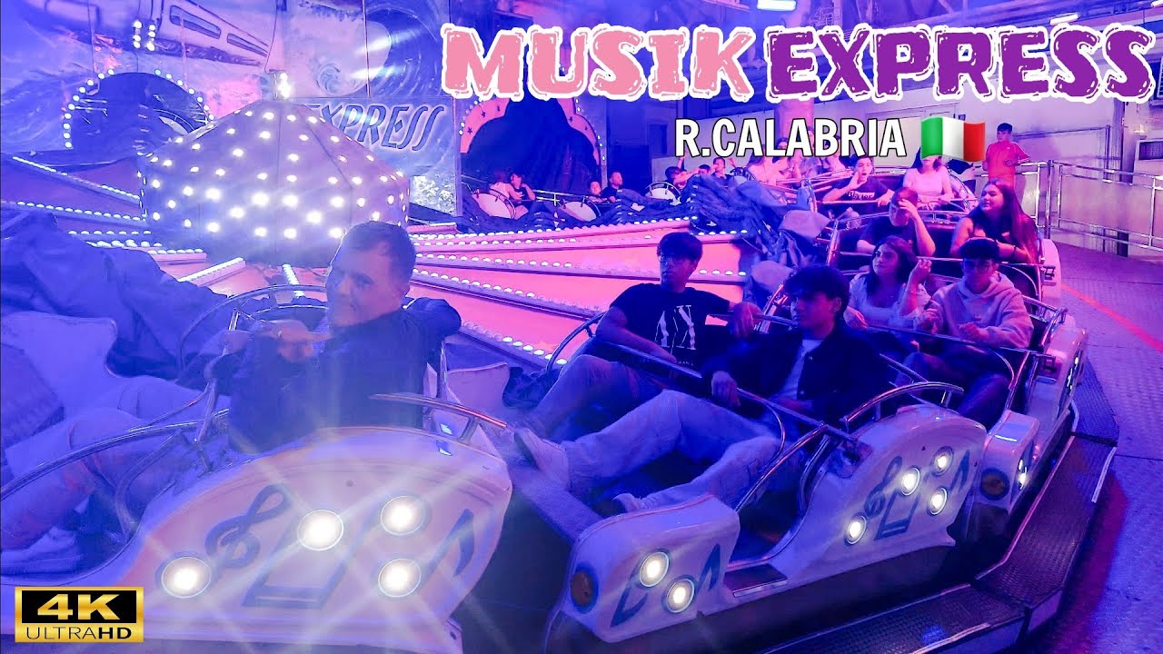 MUSIK EXPRESS  Rides - Giostre 2024 🇮🇹 Reggio Calabria Lunapark 4K