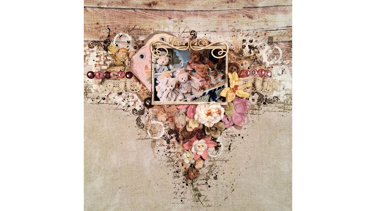 Virág Réti - Mixed Media Scrapbook Tutorial - #9 - 