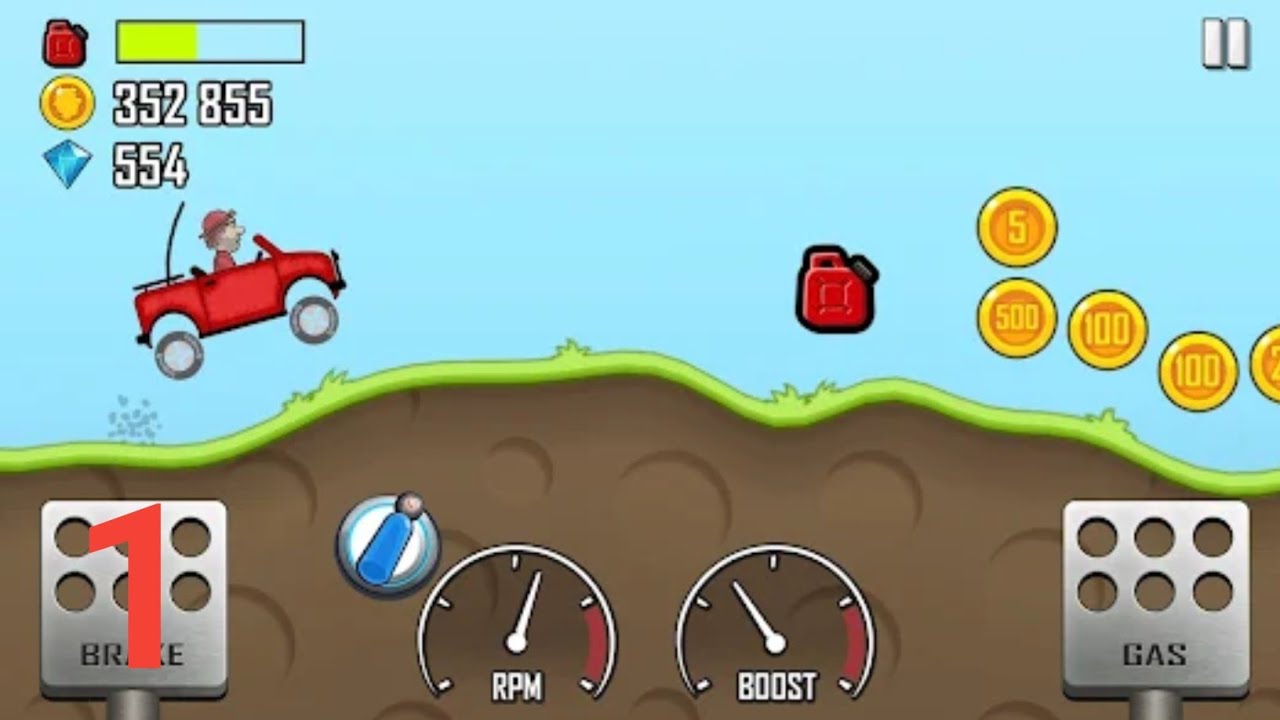 Old Game ☺️ Hill Climb Racing 😱 Part 1 : Android Gameplay @TotalGamingBangla 