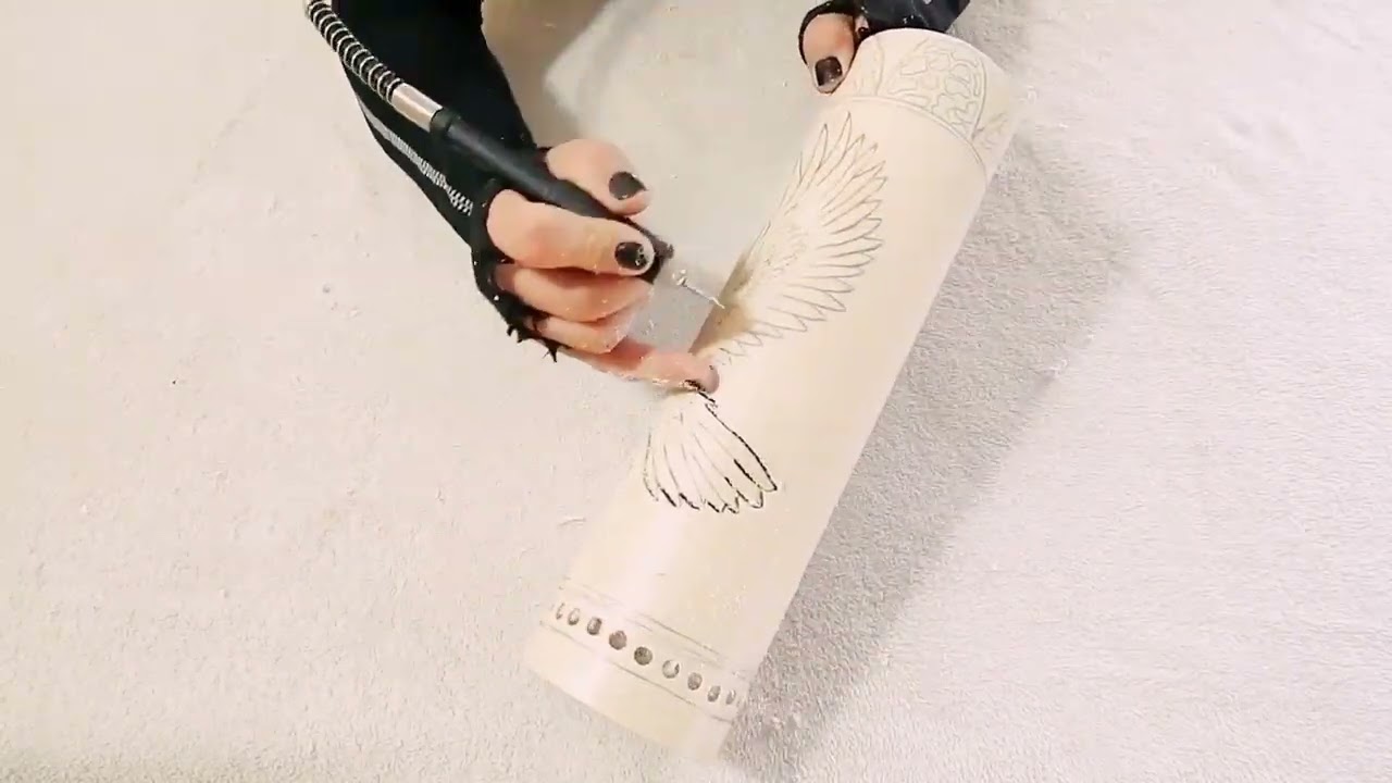 Aprenda fazer uma Luminária de PVC formato Águia