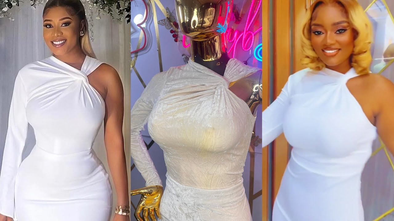 How to make an Asymmetric Twisted Neckline Dress with Elegant Draping