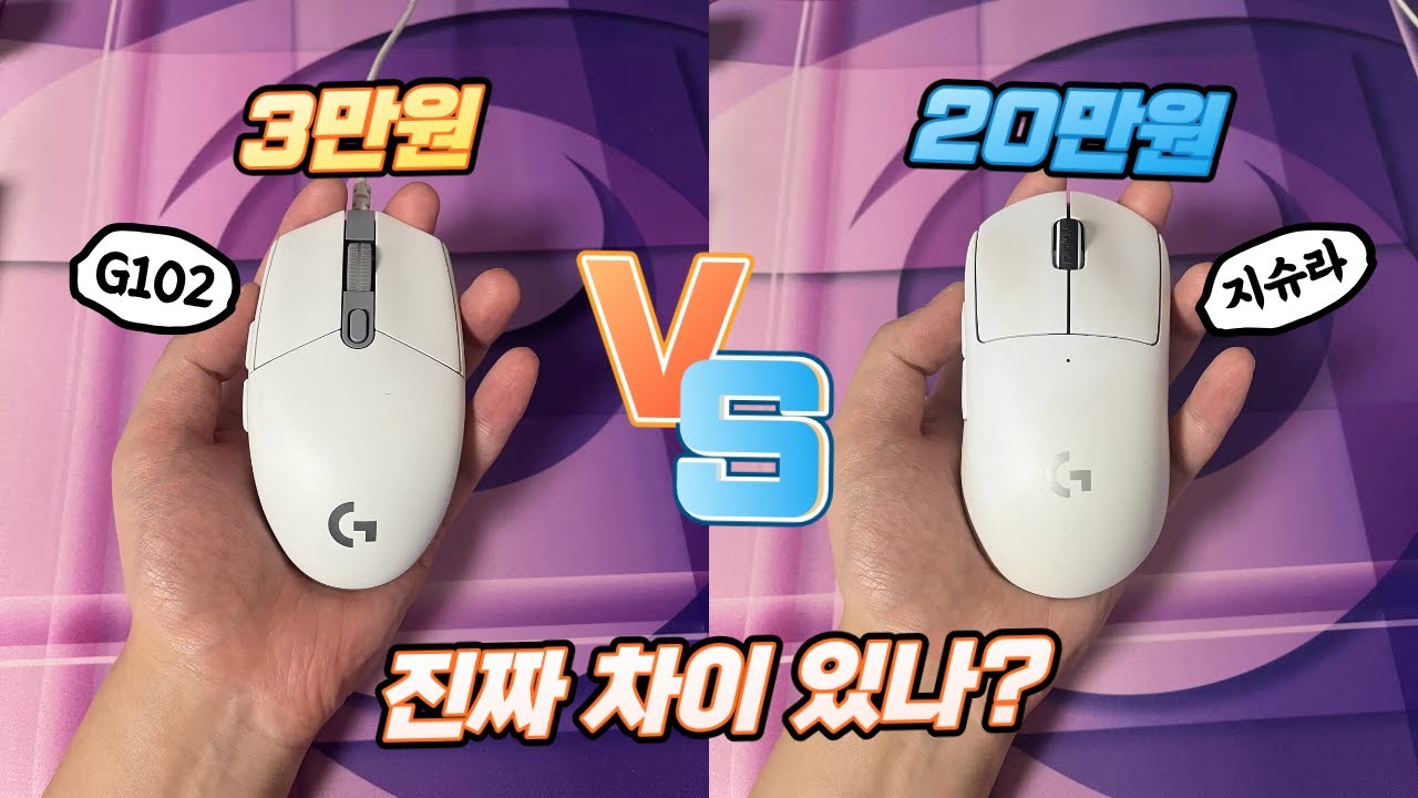 지슈라, 20만 원 값어치 할까? G102랑 비교해 봤습니다