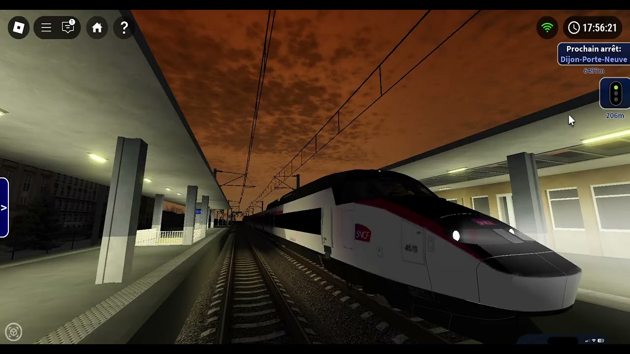 Roblox TSR24 essayer de faire roulé le nouveau TGV à au moin 160km/h