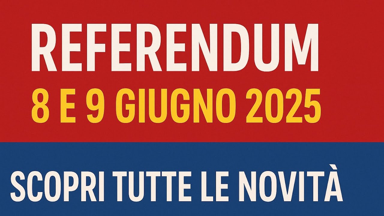 Referendum 2025: Verit&agrave; e Inganni!