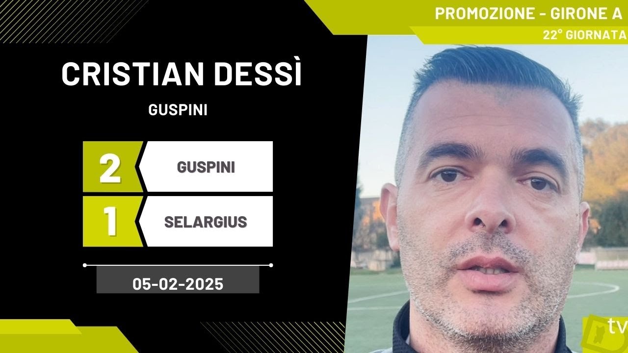 Cristian Dess&igrave;, allenatore Guspini