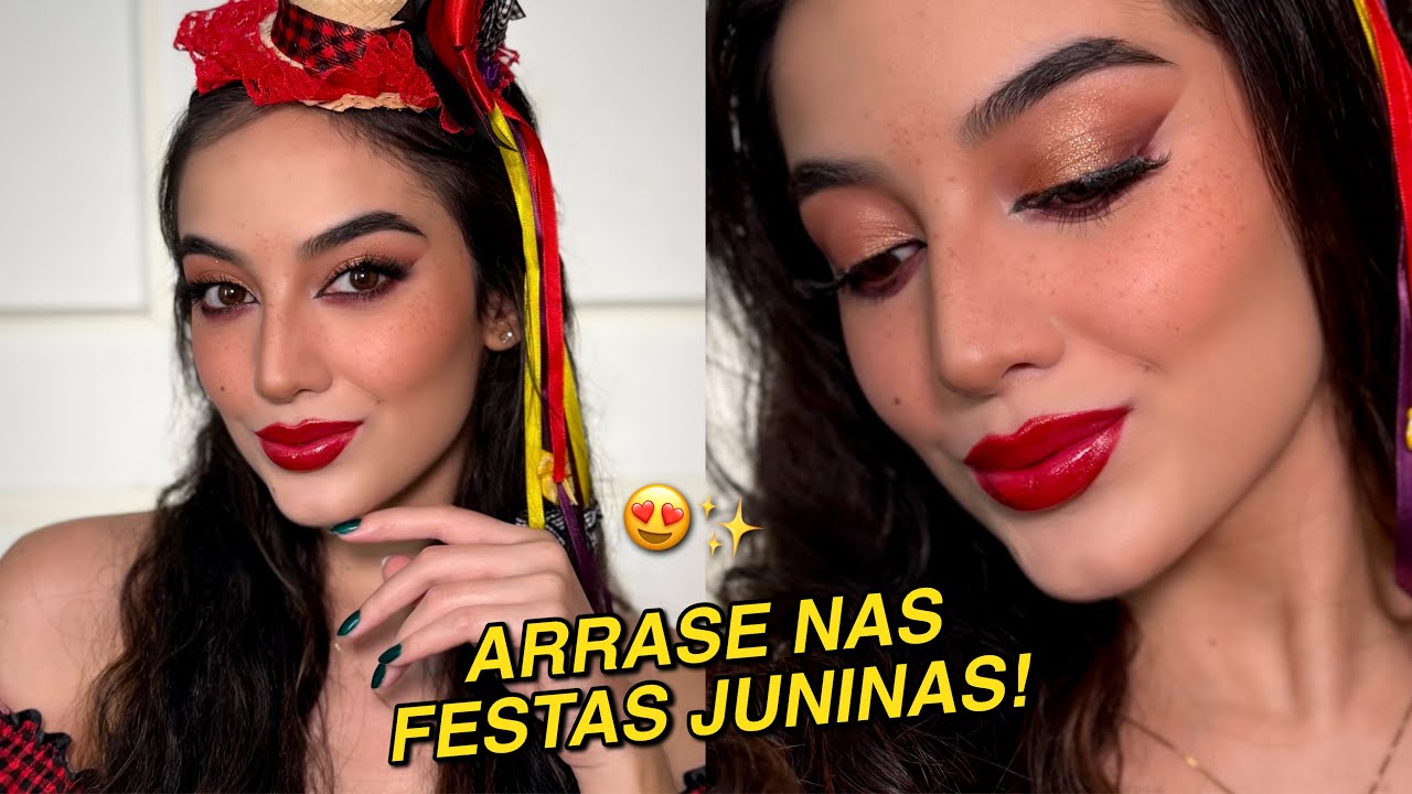 FIQUE GATA NAS FESTAS JUNINAS COM ESSA MAQUIAGEM! ✨❤️