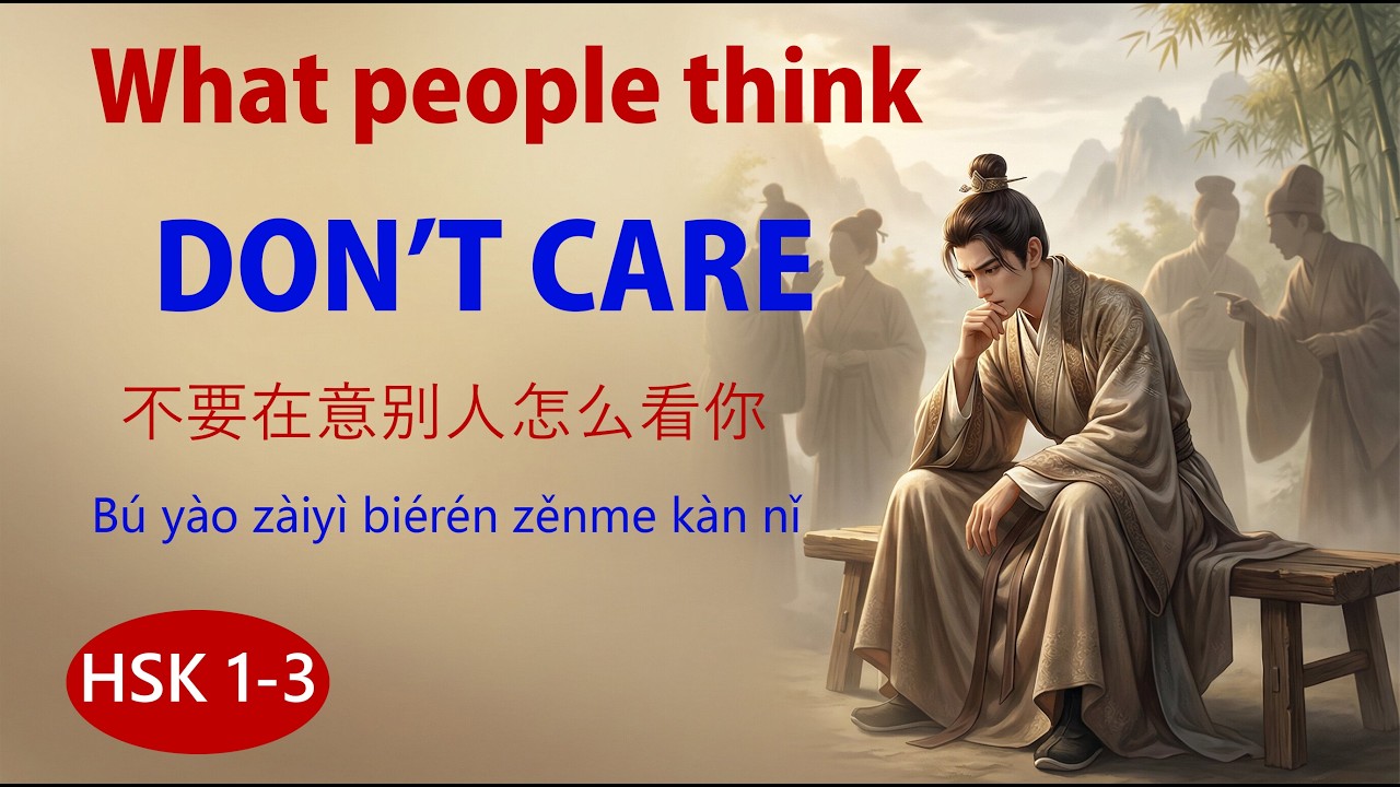 HSK 1- 3 | Chinese podcast | Do not care what people think about you