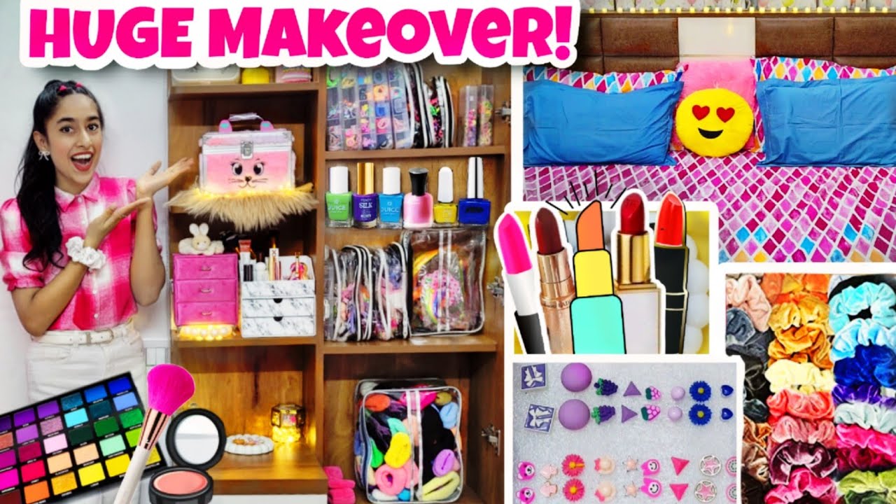 Dressing Table *HUGE* Makeover!💄😍 & Room Tour!🎀 | Riya's Amazing World