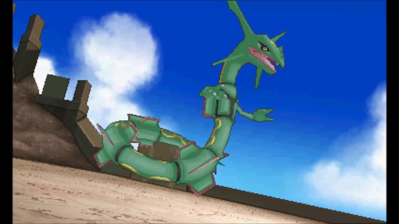 Pokemon Omega Ruby/Alpha Sapphire - Catching Rayquaza (battle and cutscene)