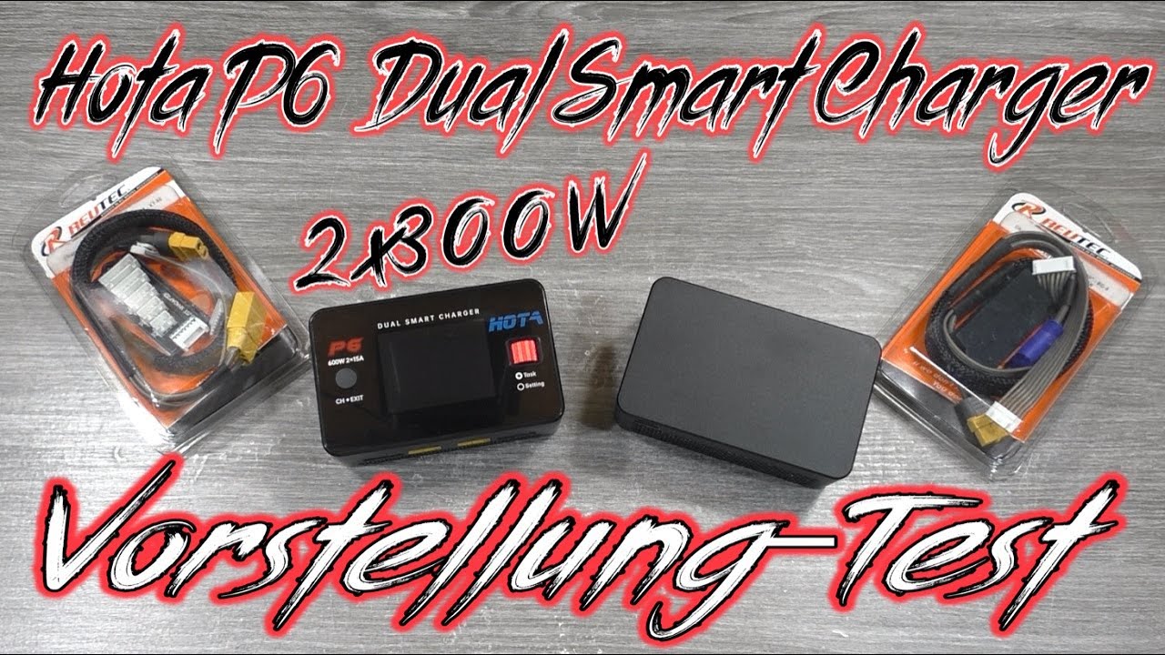 Hota P6 Dual Smart Charger 2x300W 15A Vorstellung-Test | HD+ | German/Deutsch