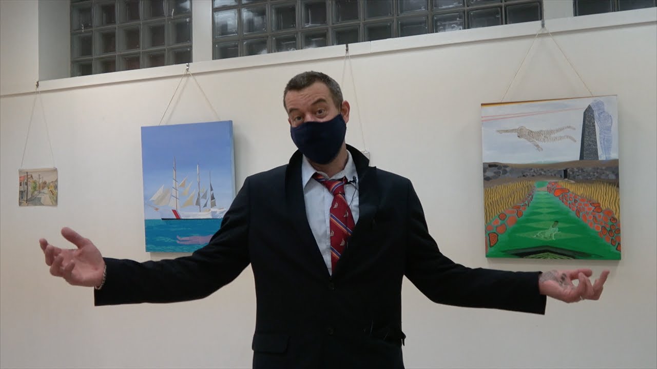 A quick look at Brian Anderson's first art show