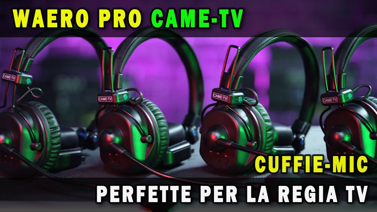 SET CUFFIE-MIC WAERO-PRO DELLA CAME-TV - REVIEW
