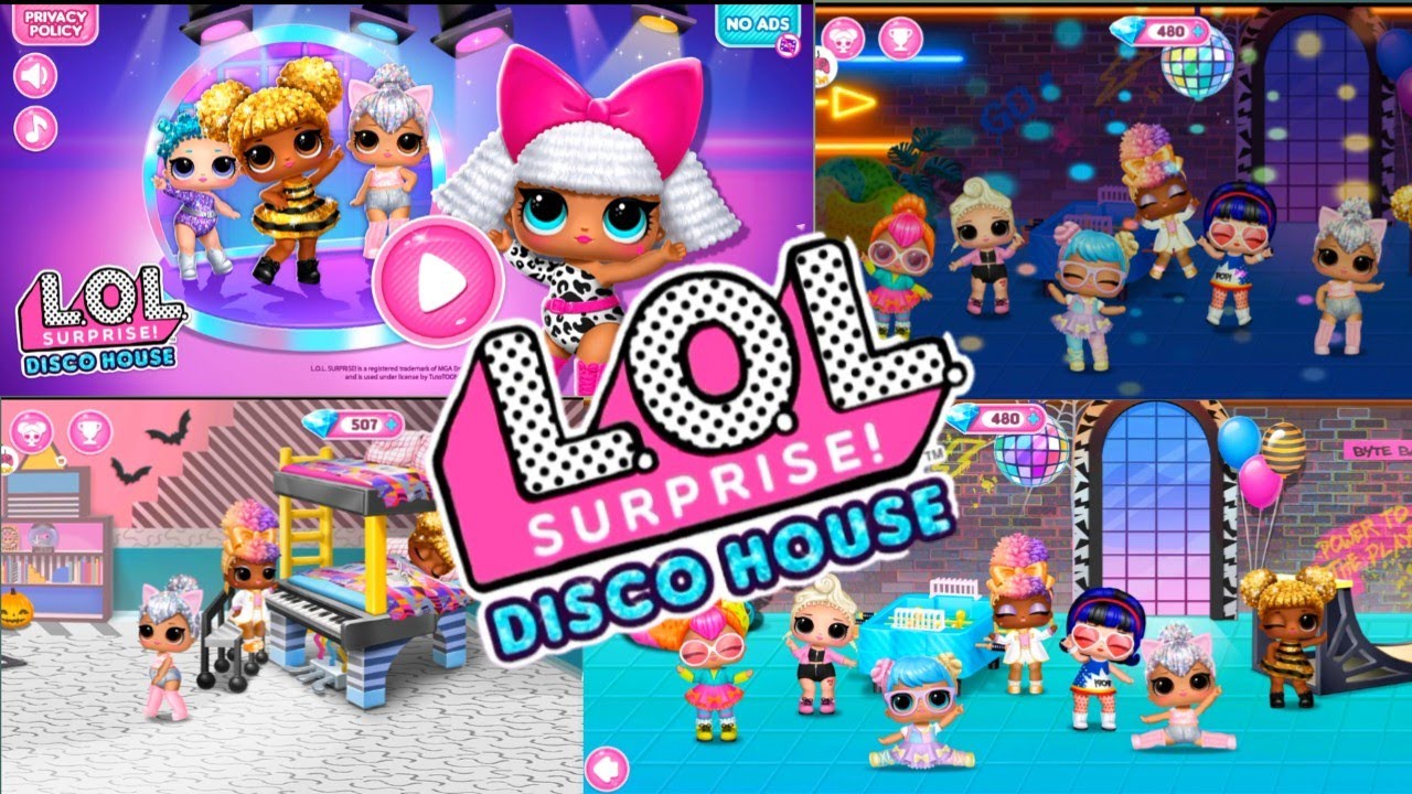 L.O.L Surprise! Игра Disco House | Собирайте симпатичных кукол и танцуйте | Туто мультики