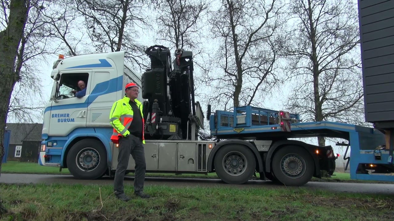 Vervoer en plaatsen Mantelzorgwoning Gommers Houtbouw