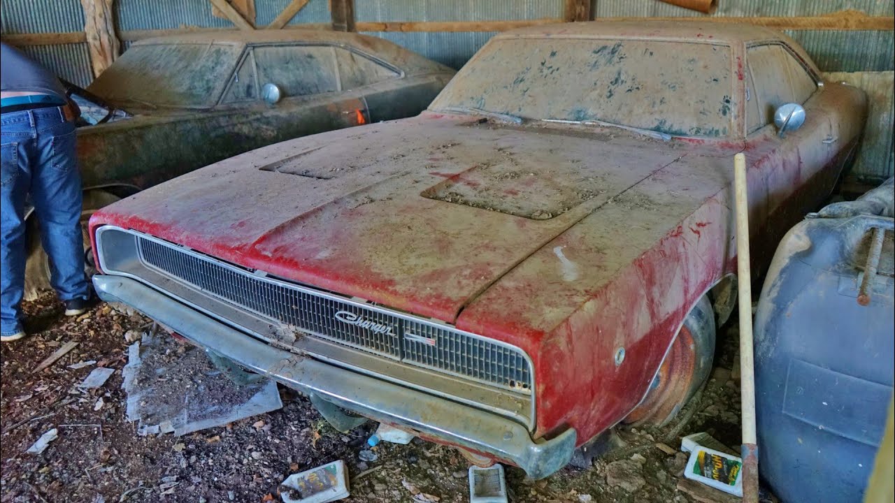 Находки из сарая! Dodge Charger R/T 1969 года, Charger R/T 1968 года и Charger 1968 года!