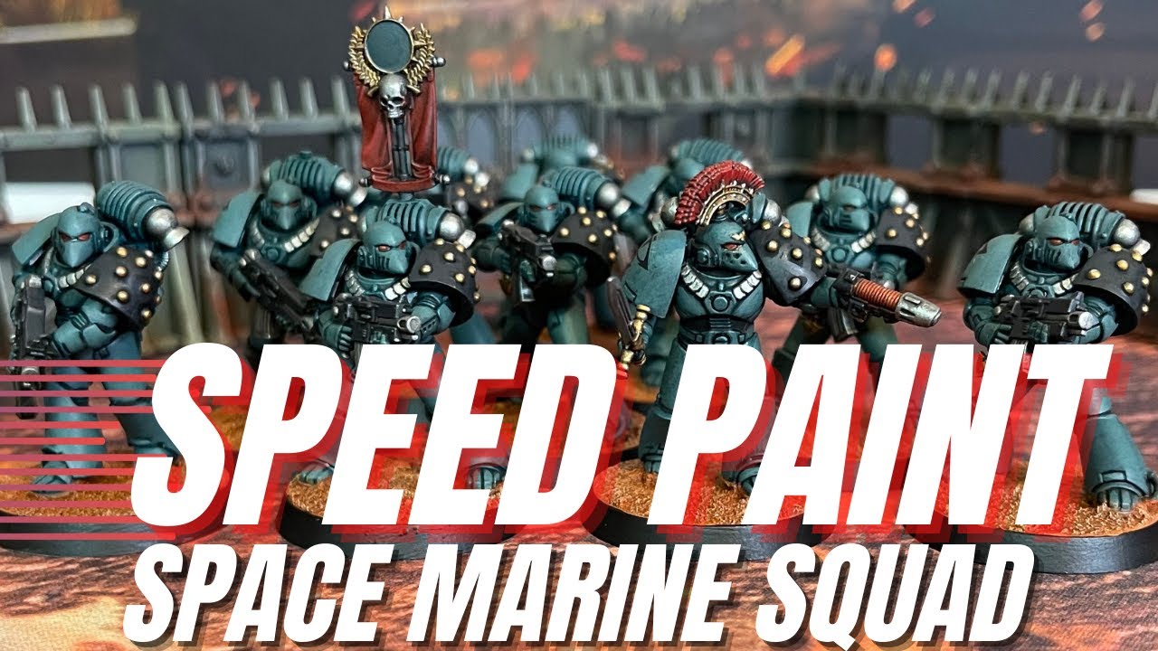 Speed Paint Squads of Space Marines for Horus Heresy with Contrast Paints!