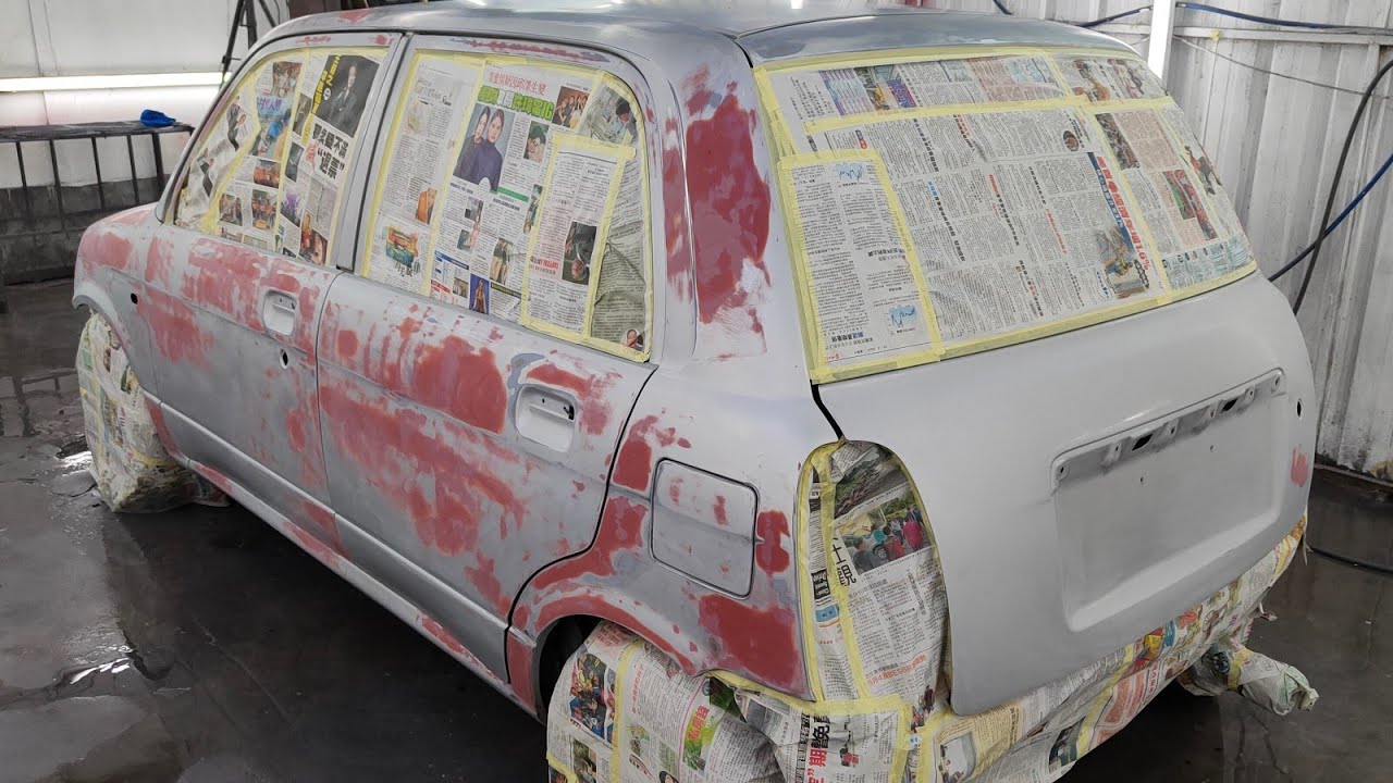 REPAINT PERODUA KELISA | CHANGE COLOUR | TRANSPARENT SEALER AND PRIMERCOAT 2K