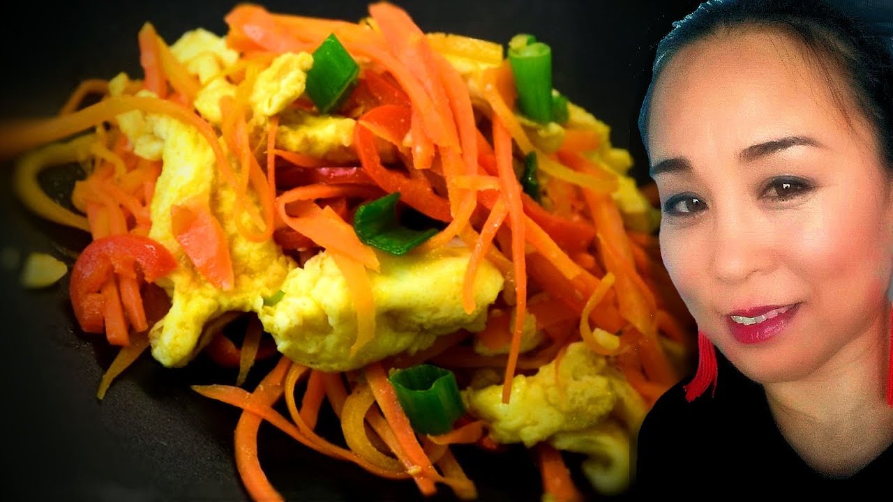 Carrot & Egg Stir-Fry Chinese Style