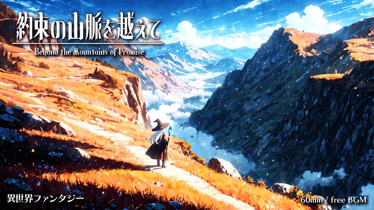 【Isekai Fantasy Music】Beyond the Mountains of Promise【Free BGM / 60min】