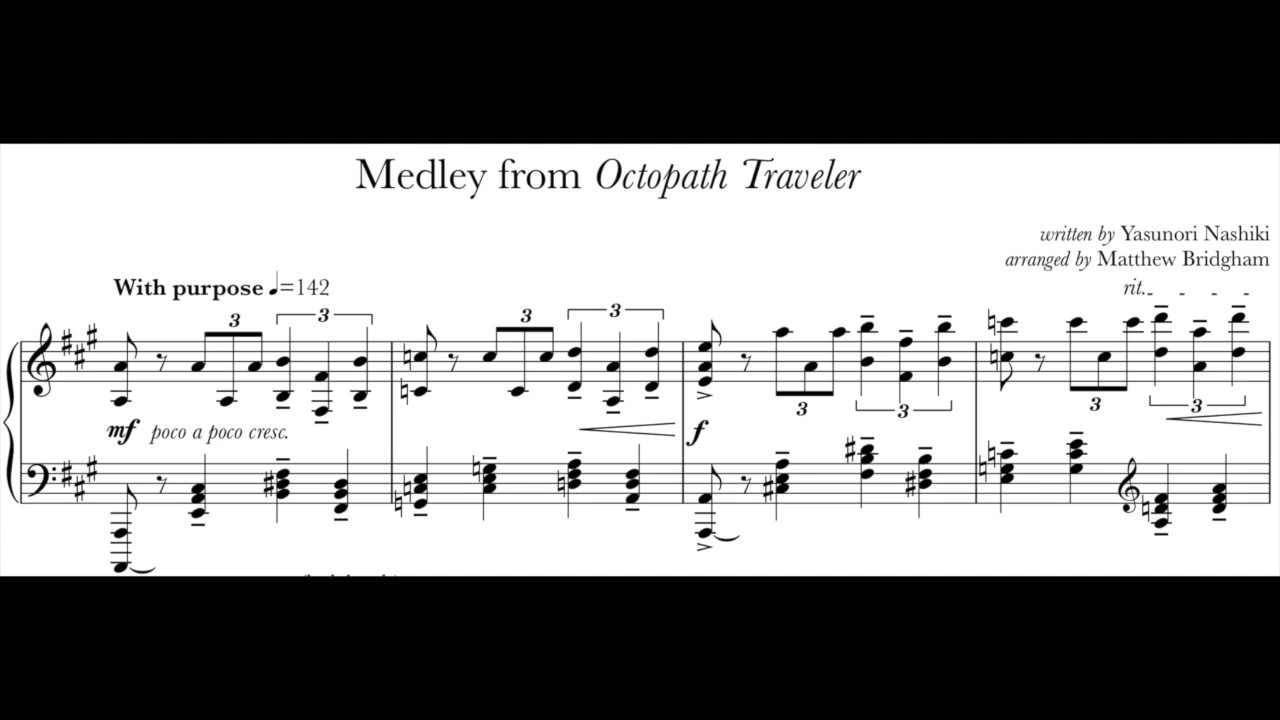 Octopath Traveler Medley (sheet music)