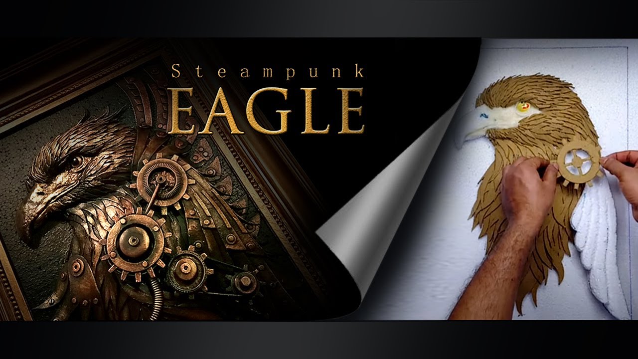 EAGLE  D.I.Y steampunk Art