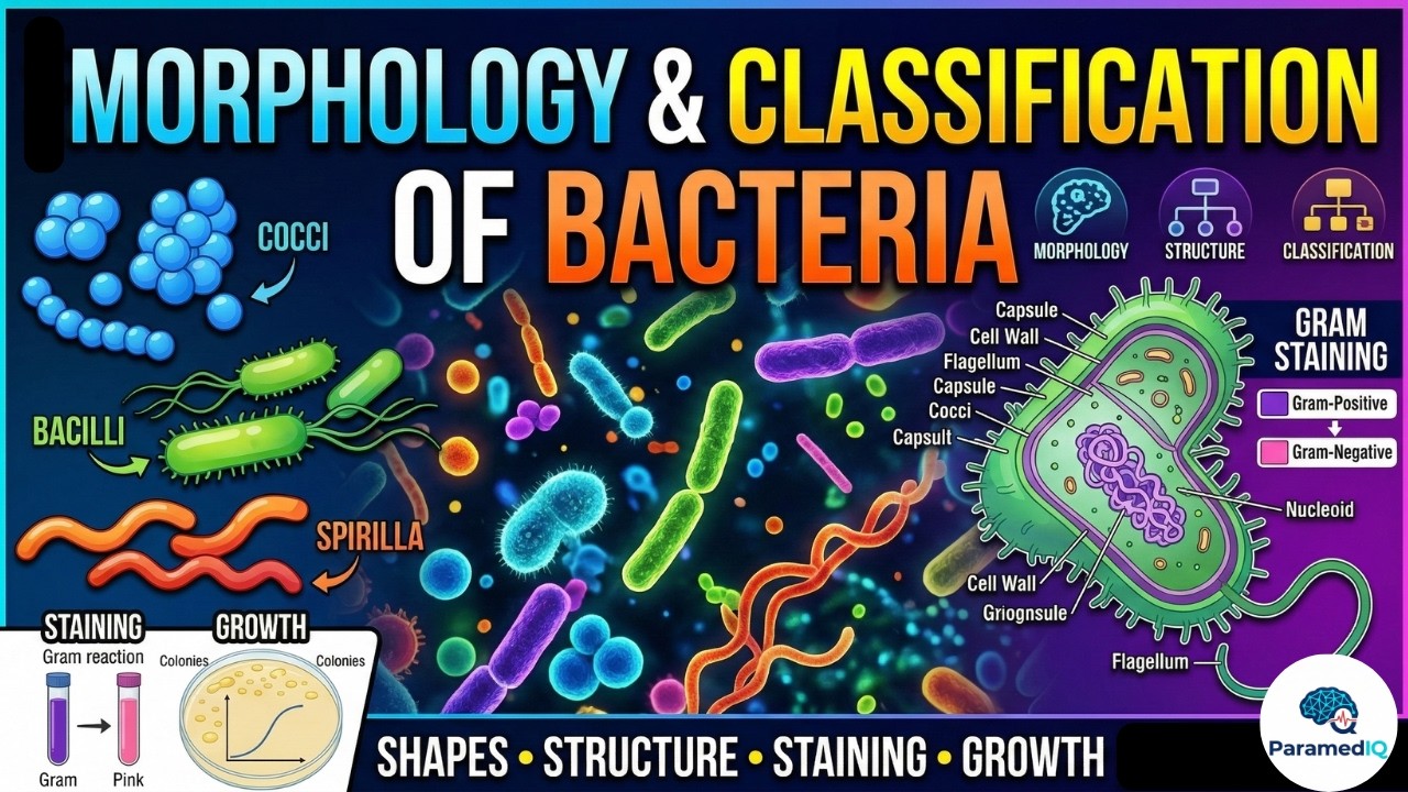 Morphology and Classification of Bacteria | Shapes, Structure, Staining & Growth | Microbiology