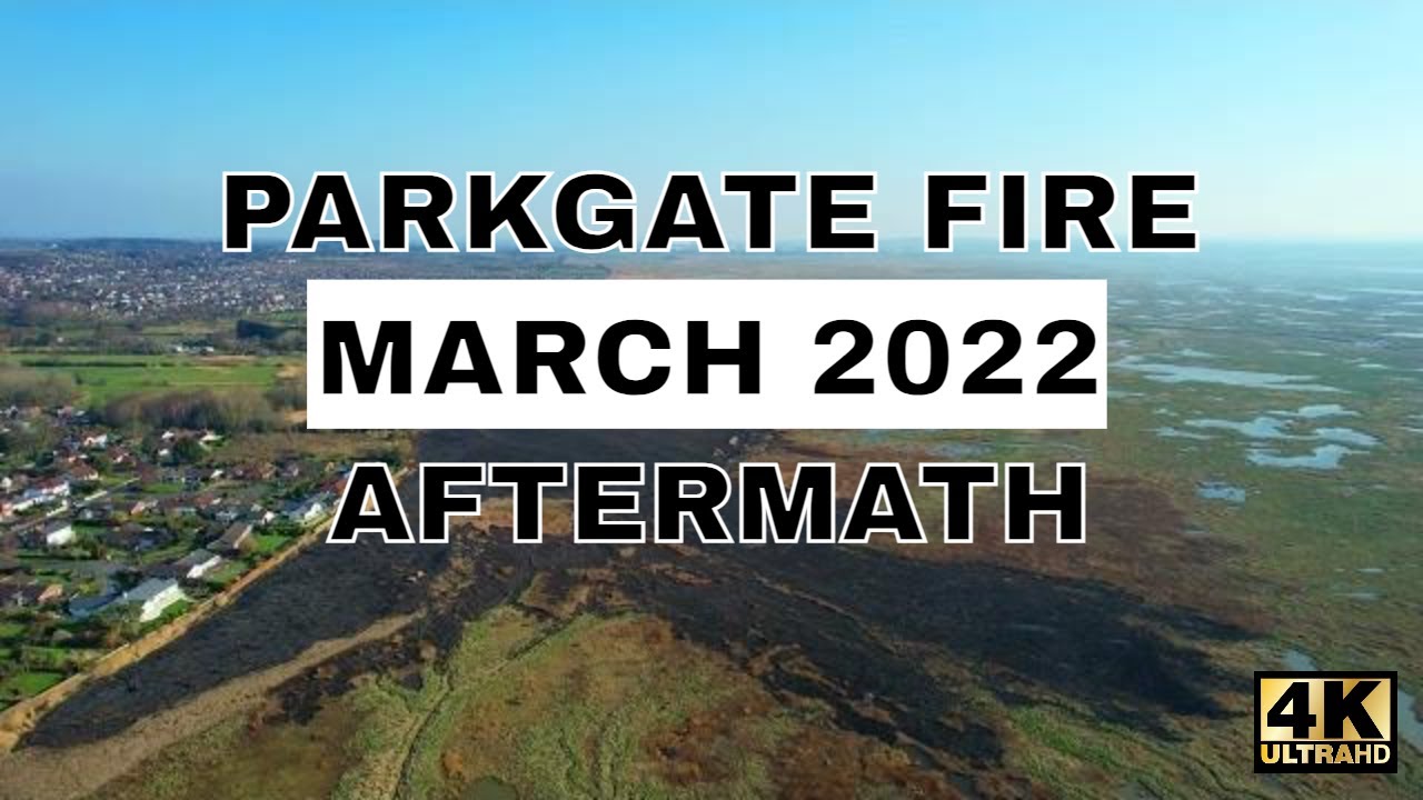 Parkgate Marshland Fire 2022 Aftermath Drone Footage