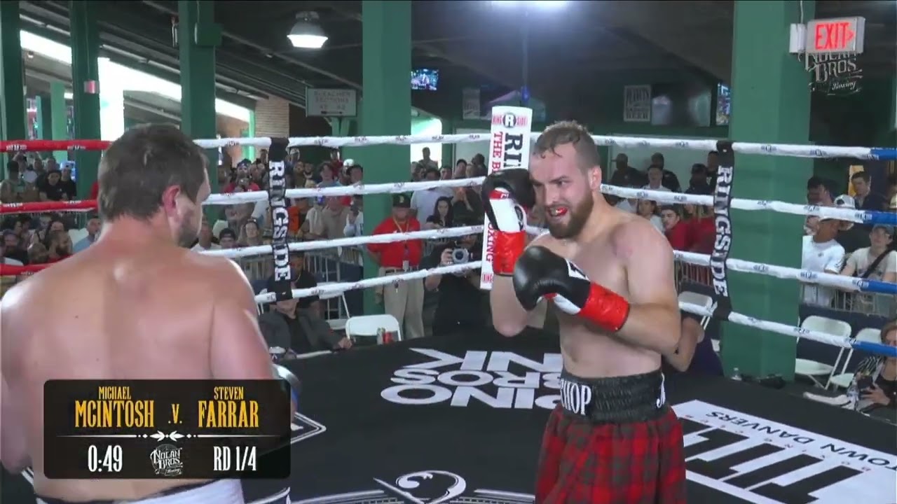 Steve Farrar vs Michael McIntosh FULL FIGHT (Nolan Bros Boxing)