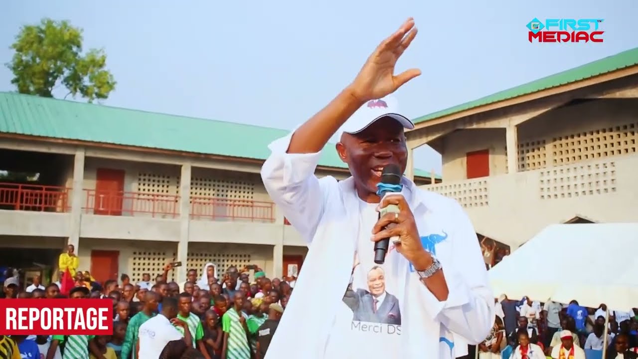 Le député Oscar Otoka en campagne à Mossaka pour le candidat Denis Sassou N’Guesso