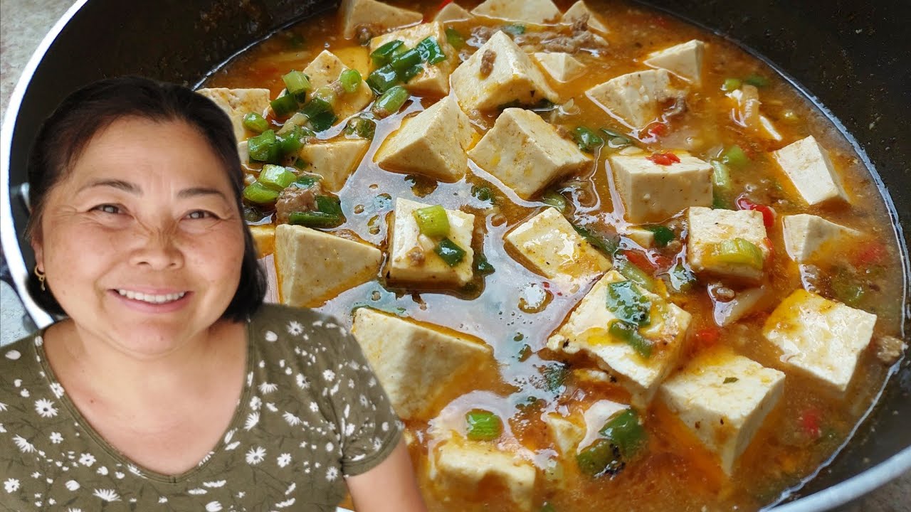 Mostrando rotina na chácara | FIZ MABODOFU APIMENTADA (prato chinês com tofu) E MAXIXE COZIDO