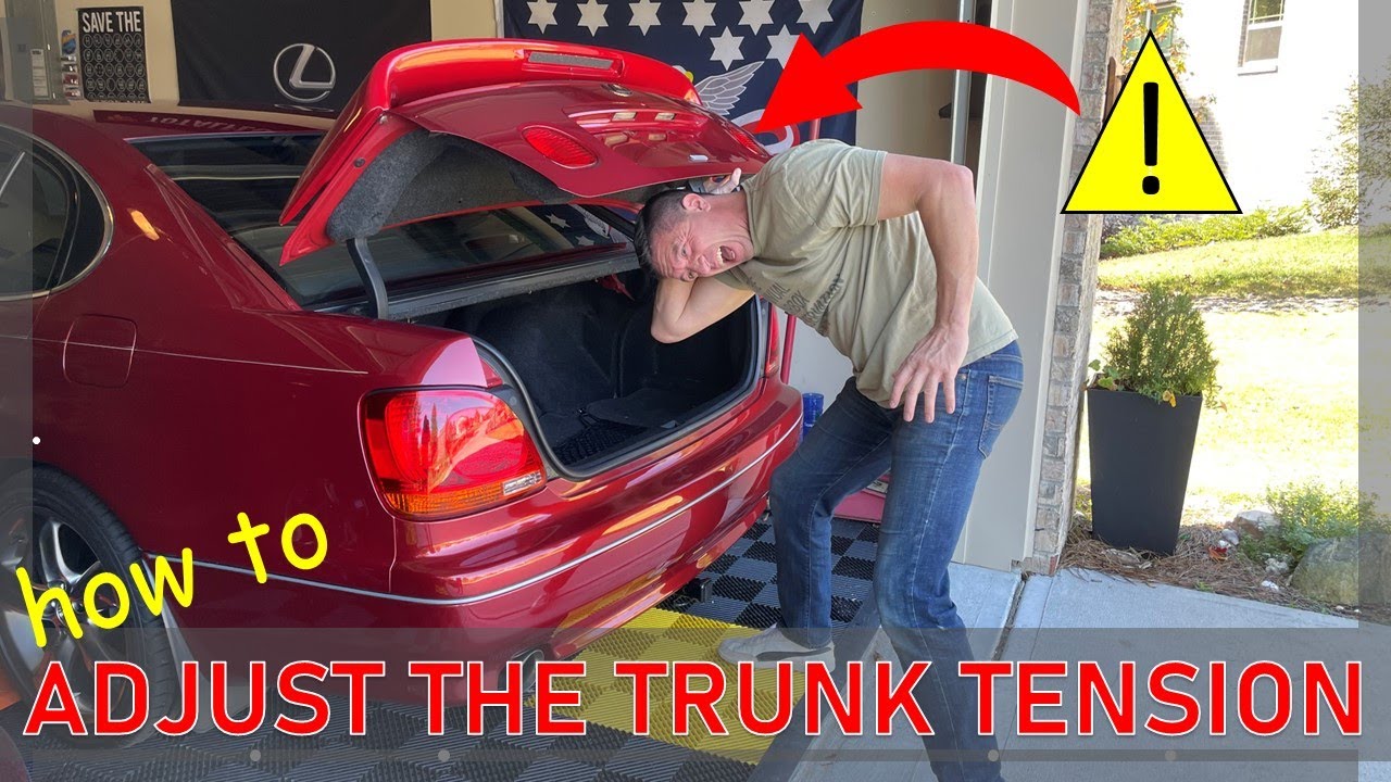 DIY: How to adjust your trunk opening and closing speeds (LEXUS GS400 shown).