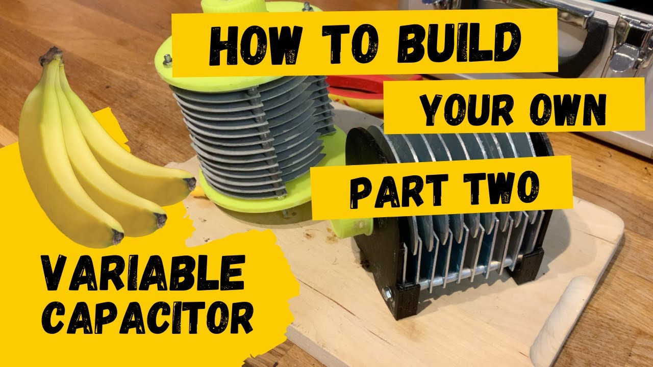 HAM RADIO: Building a Variable Capacitor, Butterfly and Two Plate DIY Capacitor, Magnetic Loop