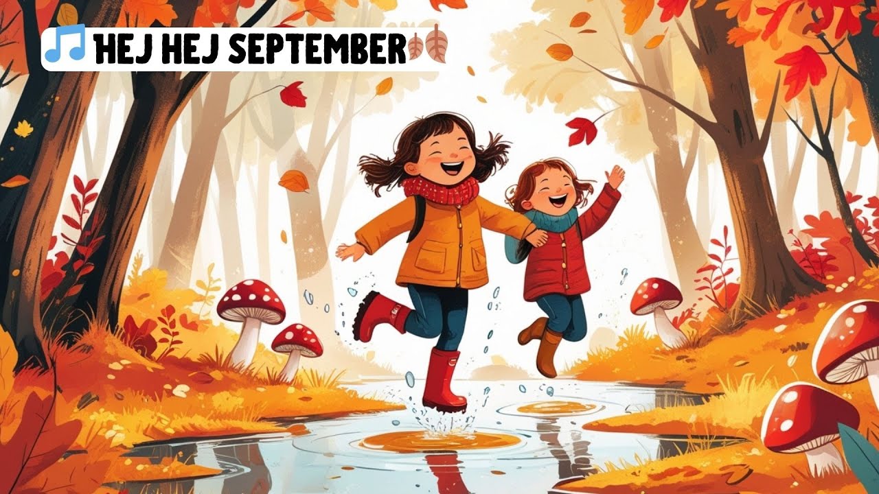 🎵 Hej September🍂 – Barnsång | Höstlåt för barn, Rörelse musik