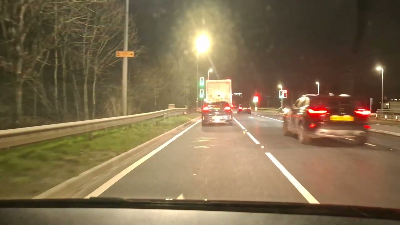 DRIVING 19 DARESBURY EXPRESSWAY TO WARRINGTON 