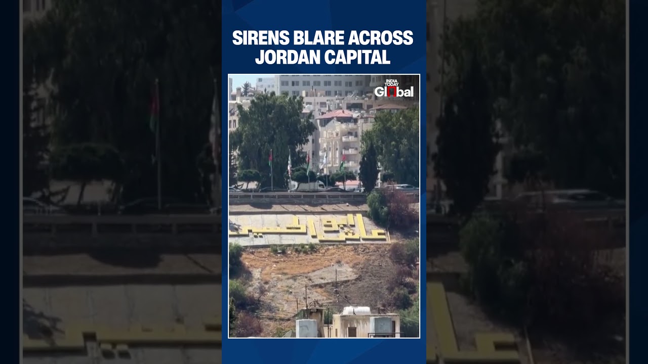 Sirens Sound In Amman After Jordan Intercepts Iranian Missiles #shorts