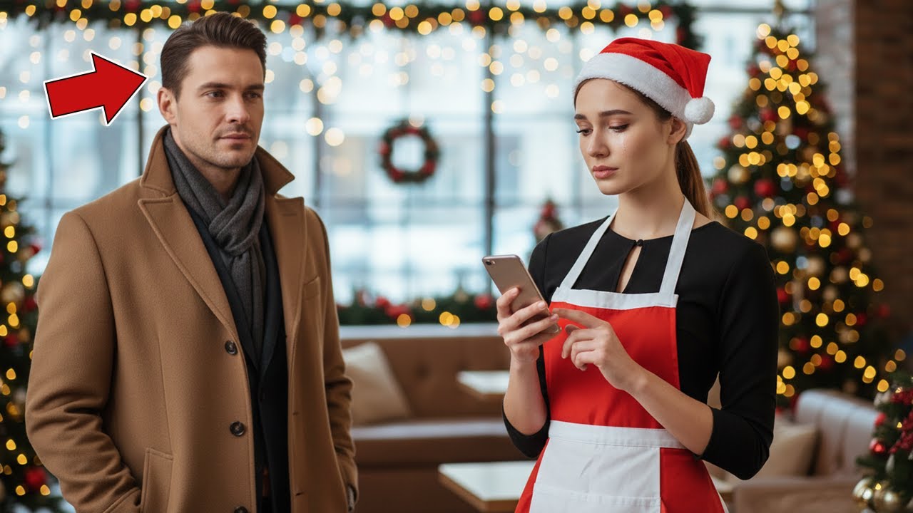 « Maman, je ne rentre pas à Noël… » sanglote la serveuse — un milliardaire entend tout…