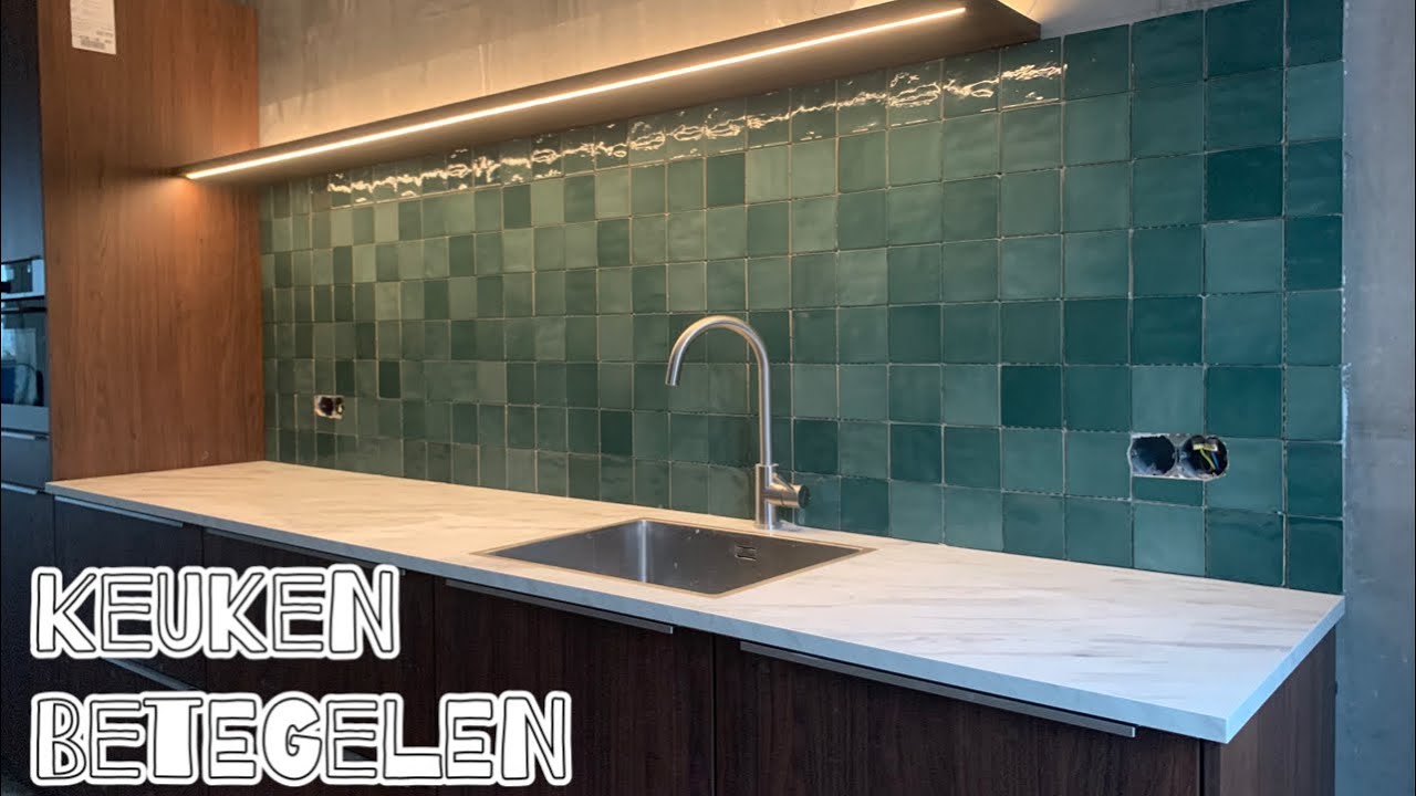 Hoe Betegel ik Een Keuken? / Achterwand keuken Betegelen. Kitchen Backsplash Tiling!